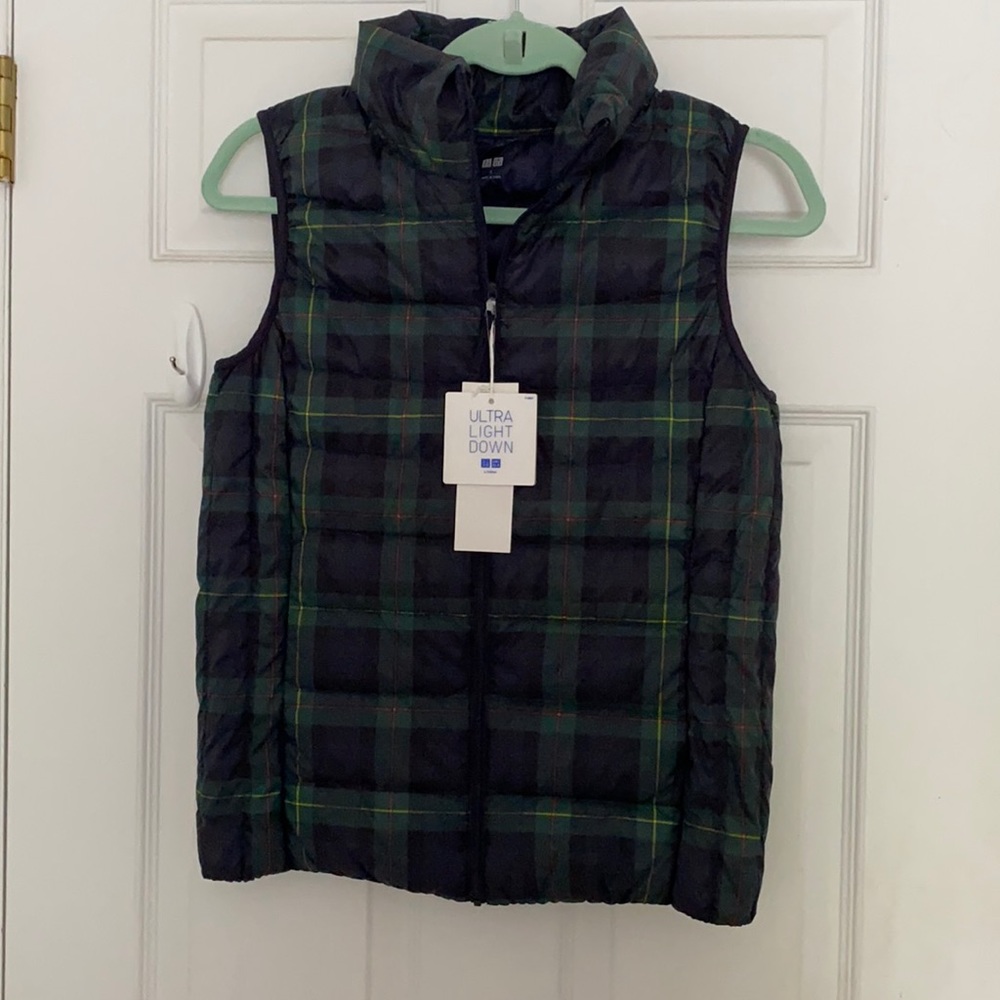 Uniqlo plaid vest